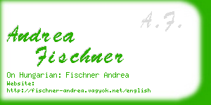andrea fischner business card